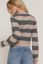 Charger l&#39;image dans la galerie, Long Slv Crew Neck Stripe Sweater