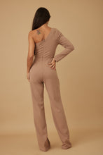 Charger l&#39;image dans la galerie, Snowflae Stone On Waist Half Shoulder Jumpsuit