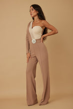 Charger l&#39;image dans la galerie, Snowflae Stone On Waist Half Shoulder Jumpsuit