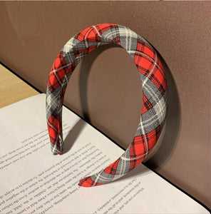 Plaid Print Headband