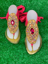 Load image into Gallery viewer, Rhinestones Handmade Sandals, Wedding, Summer Sandals