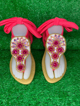 Cargar imagen en el visor de la galería, Floral Rhinestones Sandals, Wedding Sandals,
