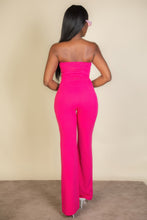 Cargar imagen en el visor de la galería, Strapless Corset Top &amp; Flare Pants Set