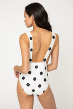 Charger l&#39;image dans la galerie, Marina West Swim Beachy Keen Polka Dot Tied Plunge One-Piece Swimsuit