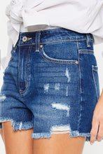 Cargar imagen en el visor de la galería, Kancan High Rise Frayed Hem Denim Shorts