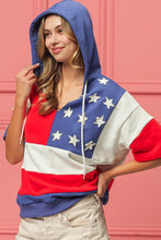 Cargar imagen en el visor de la galería, BiBi American Flag Theme Hoodie