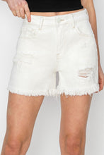 Cargar imagen en el visor de la galería, RISEN High Waist Ripped Denim Shorts