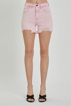 Cargar imagen en el visor de la galería, RISEN High Rise Distressed Denim Shorts