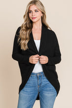 Charger l&#39;image dans la galerie, BOMBOM Open Front Waffle Knit Cocoon Cardigan