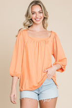 Cargar imagen en el visor de la galería, Culture Code Square Neck Puff Sleeve Top