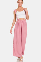 Charger l&#39;image dans la galerie, Zenana Pocketed Wide Strap Wide Leg Overalls