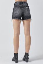 Cargar imagen en el visor de la galería, RISEN Full Size High Rise Distressed Denim Shorts