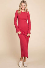 Charger l&#39;image dans la galerie, Culture Code Full Size Round Neck Bodycon Bell Maxi Dress