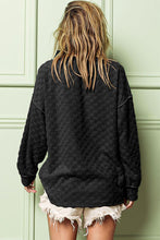 Load image into Gallery viewer, Checkered Round Neck Exposed Seam Top