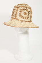 Load image into Gallery viewer, Fame Contrast Geometric Wide Brim Hat