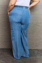 Load image into Gallery viewer, GeeGee Out Of Site Full Size Denim Cargo Pants