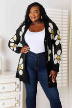 Load image into Gallery viewer, Double Take Floral Button Down Longline Cardigan