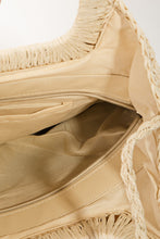 Cargar imagen en el visor de la galería, Fame Color Block Double-Use Braided Tote Bag