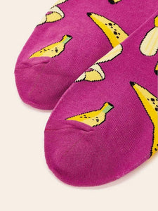 Unisex Banana Design Socks