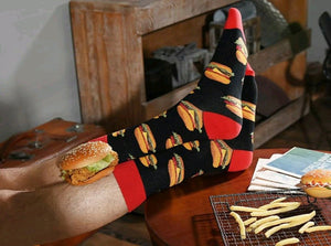Unisex Burger Design Socks