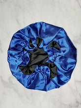 Load image into Gallery viewer, Luxury Large Satin Silk Double Layers Sleep Bonnet Cap with Ruffle Edges