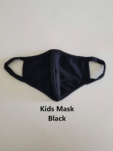 KIDS Washable, Stretch Cotton-Lined Face Mask, Double Layer, Filter Pocket, ,Made in the USA