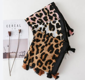 Satin Silk Scarf Women Fashion Shawl Leopard Prints Silky Wraps 180x90cm, Women head Hijab, Head Wrap