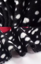 Cargar imagen en el visor de la galería, Red Leopard Print Acrylic scarf/ cozy warm scarf/ unisex scarf/ winter scarf