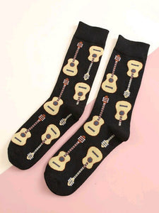 Unisex Guitar Design Socks