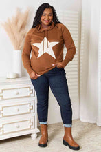Load image into Gallery viewer, Heimish Full Size Star Graphic Hooded Sweater