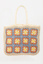 Load image into Gallery viewer, Fame Flower Braided Tote Bag
