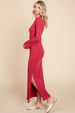 Load image into Gallery viewer, Culture Code Full Size Round Neck Bodycon Bell Maxi Dress