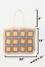 Load image into Gallery viewer, Fame Flower Braided Tote Bag