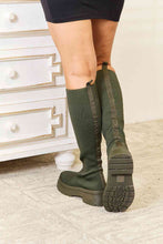 Charger l&#39;image dans la galerie, WILD DIVA Footwear Knee High Platform Sock Boots