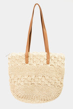 Charger l&#39;image dans la galerie, Fame Straw Braided Tote Bag