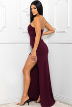 Charger l&#39;image dans la galerie, Beaded Embroidered Near Slit Detail Maxi Ddress
