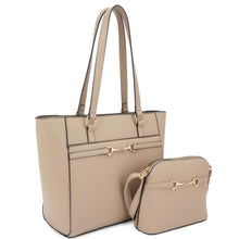 Load image into Gallery viewer, 2in1 Smooth Matching Shoulder Tote Bag With Crossbody Set