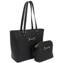 Charger l&#39;image dans la galerie, 2in1 Smooth Matching Shoulder Tote Bag With Crossbody Set