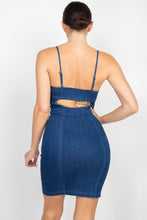 Load image into Gallery viewer, Front Button Cami Denim Dress