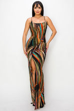 Cargar imagen en el visor de la galería, Split Thigh Multicolor Long Dress