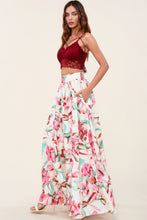 Load image into Gallery viewer, Printed Maxi Skirt With Pockets