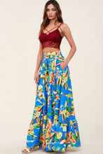 Load image into Gallery viewer, Printed Maxi Skirt With Pockets