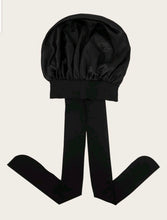 Cargar imagen en el visor de la galería, Luxury Jumbo Satin Silk Bonnet with Wide Stretch Tie, Single Lined