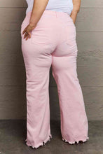Charger l&#39;image dans la galerie, RISEN Raelene Full Size High Waist Wide Leg Jeans in Light Pink