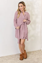 Load image into Gallery viewer, Hailey &amp; Co Tie Front Long Sleeve Robe
