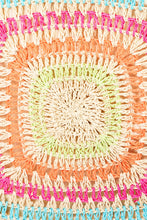 Cargar imagen en el visor de la galería, Fame Rainbow Crochet Knit Tote Bag