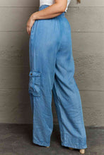 Charger l&#39;image dans la galerie, GeeGee Out Of Site Full Size Denim Cargo Pants