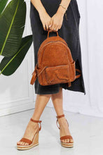 Charger l&#39;image dans la galerie, SHOMICO Certainly Chic Faux Leather Woven Backpack