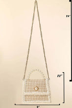 Charger l&#39;image dans la galerie, Fame Pearly Trim Woven Handbag