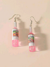 Load image into Gallery viewer, Wine Bottle Charm Drop Earrings